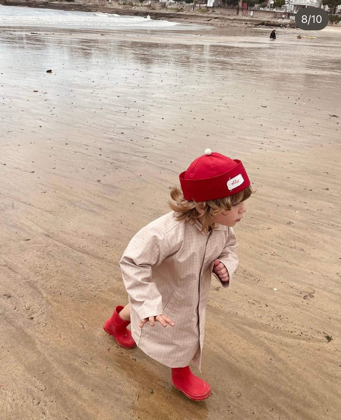 Chapeau marin rouge