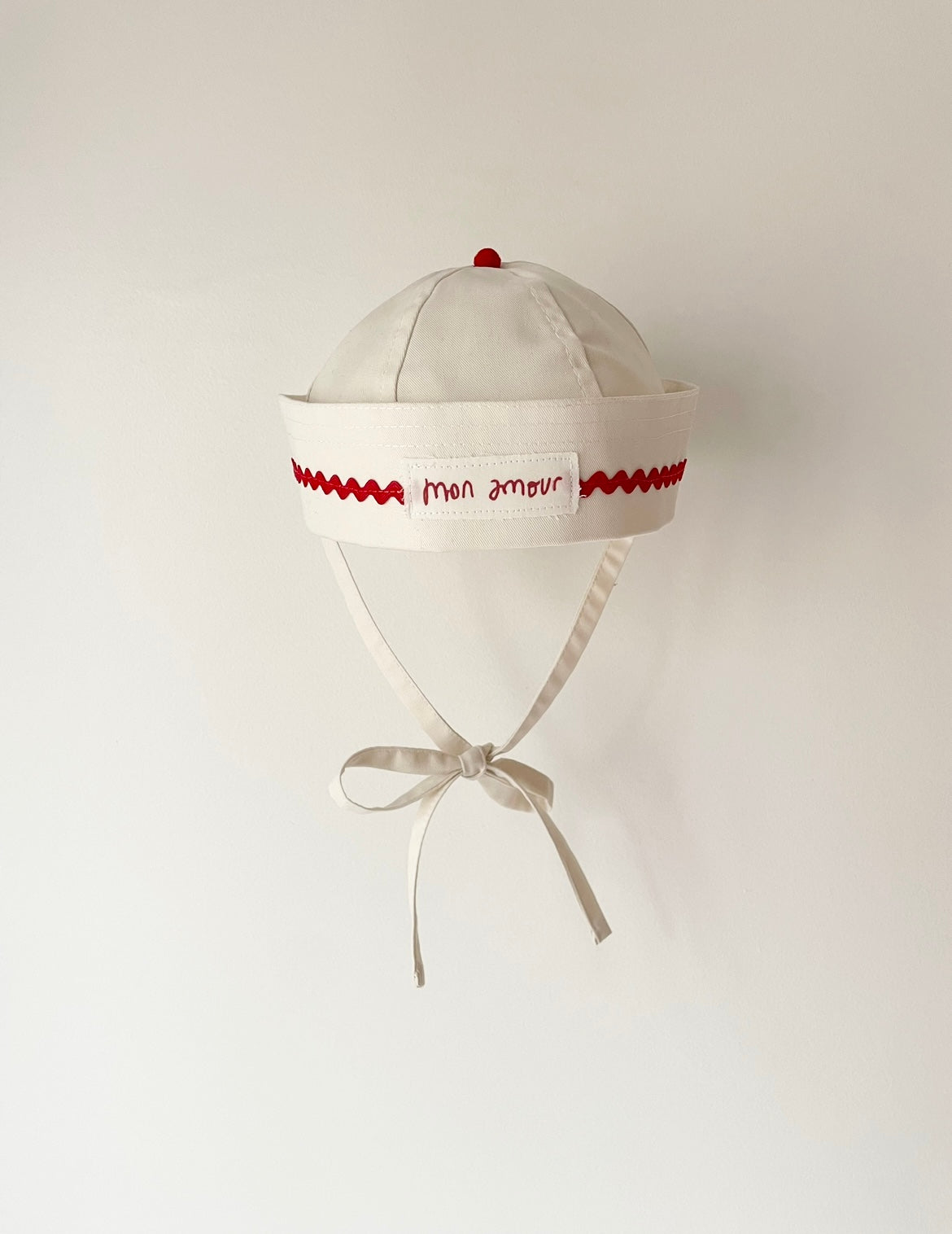 Chapeau marin craie Grand amour
