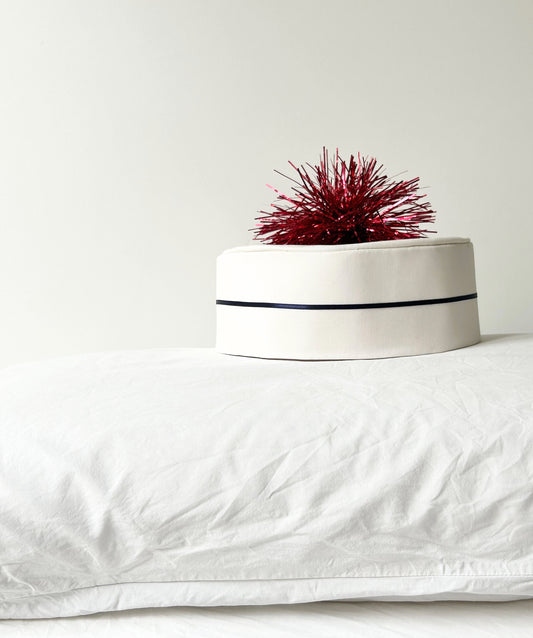 Chapeau groom pétillant craie