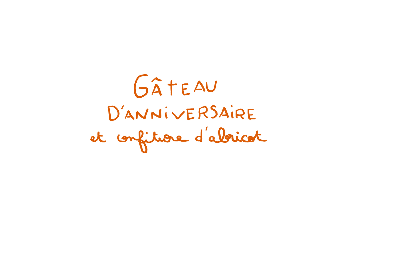 Chapeau d’anniversaire Wabi X Pompon Cucu abricot
