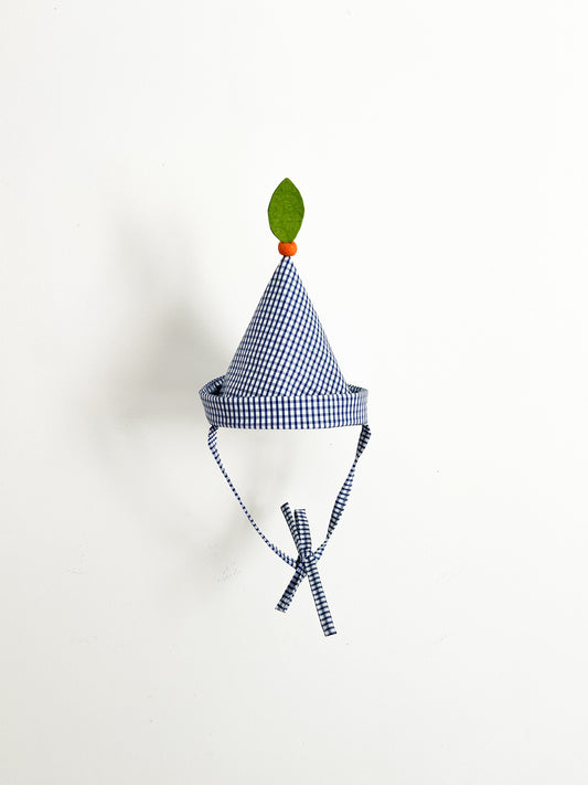 Chapeau d’anniversaire Wabi X Pompon Cucu abricot