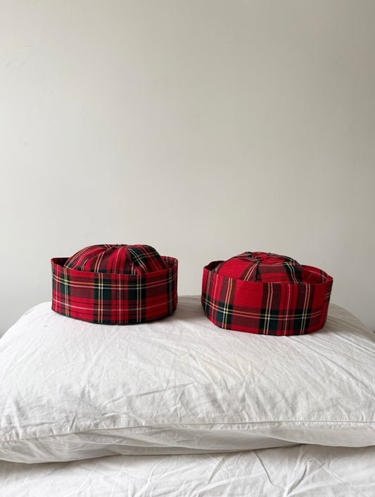 Chapeau Marin Tartan rouge